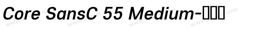 Core SansC 55 Medium字体转换